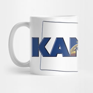 Kansas Colored State Letters Mug